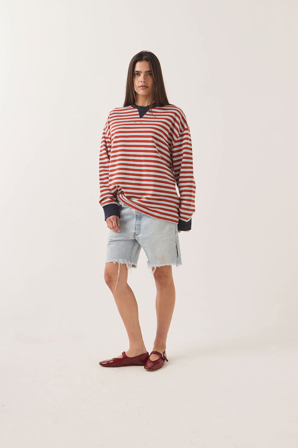 Retro Rugby Polo - Sea Grass/Rust