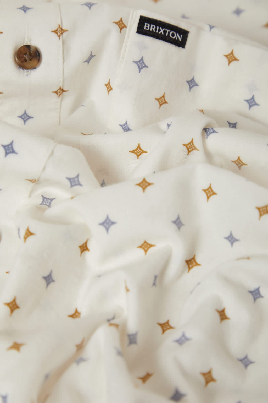 Charter Print Short Sleeve Shirt - Off White/Multi Diamond Tile