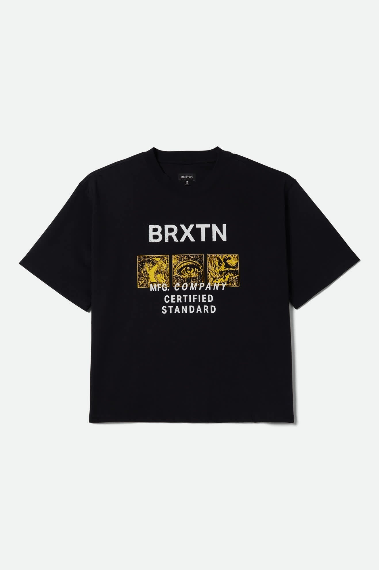 Mollar Short Sleeve Cropped T-Shirt - Black