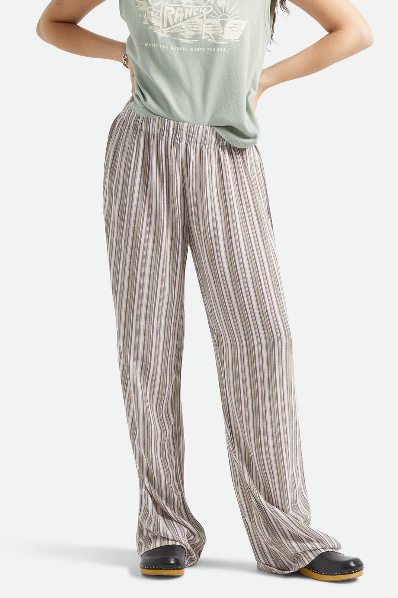 The Alley Lounge Pant - Worn In Robust Red Stripe