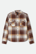 Bowery Lightweight Ultra Soft Flannel - Chocolate/Off White