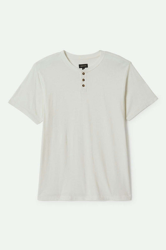 Vintage Reserve S/S Henley - Off White Sol Wash