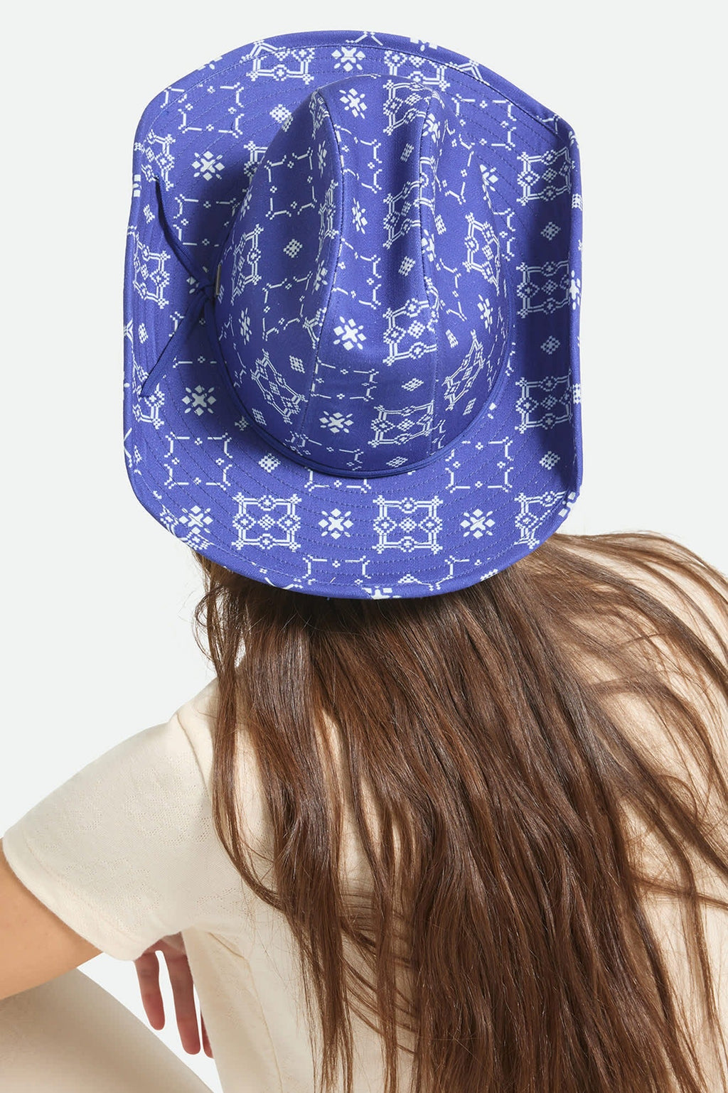 Odessa Cowboy Hat - Sunrise Blue/White