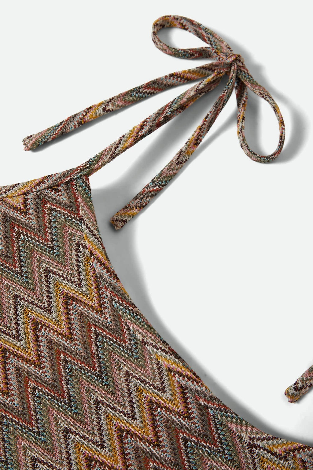 The Cabana Mesh Tunic Dress - Multi Color Zigzag