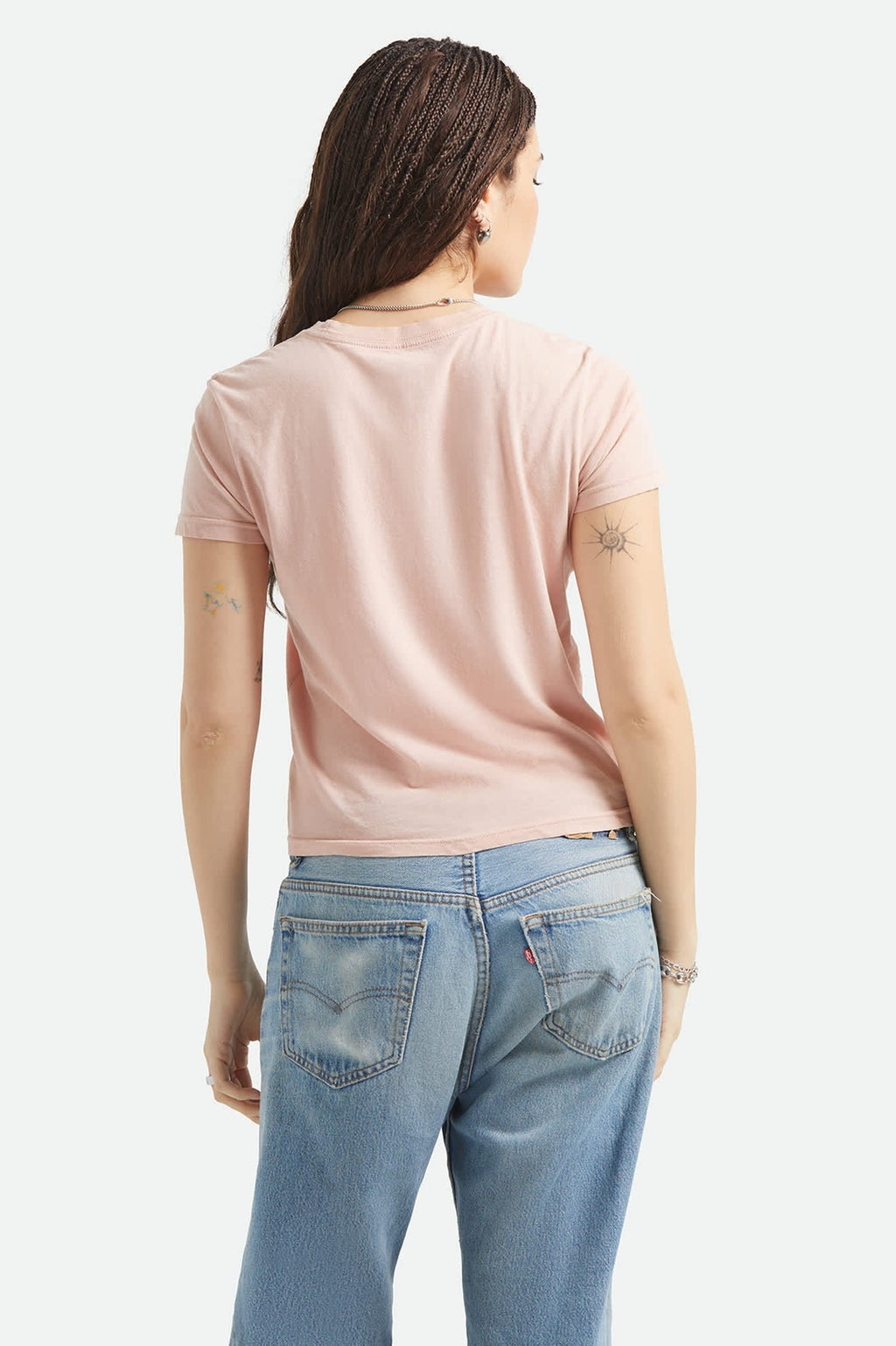 Pony Club Slim Crew T-Shirt - Silver Pink