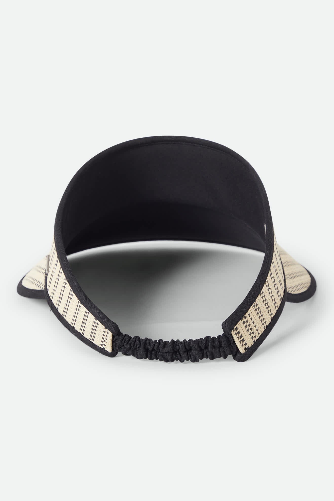 Newport Straw Visor - Black/Natural