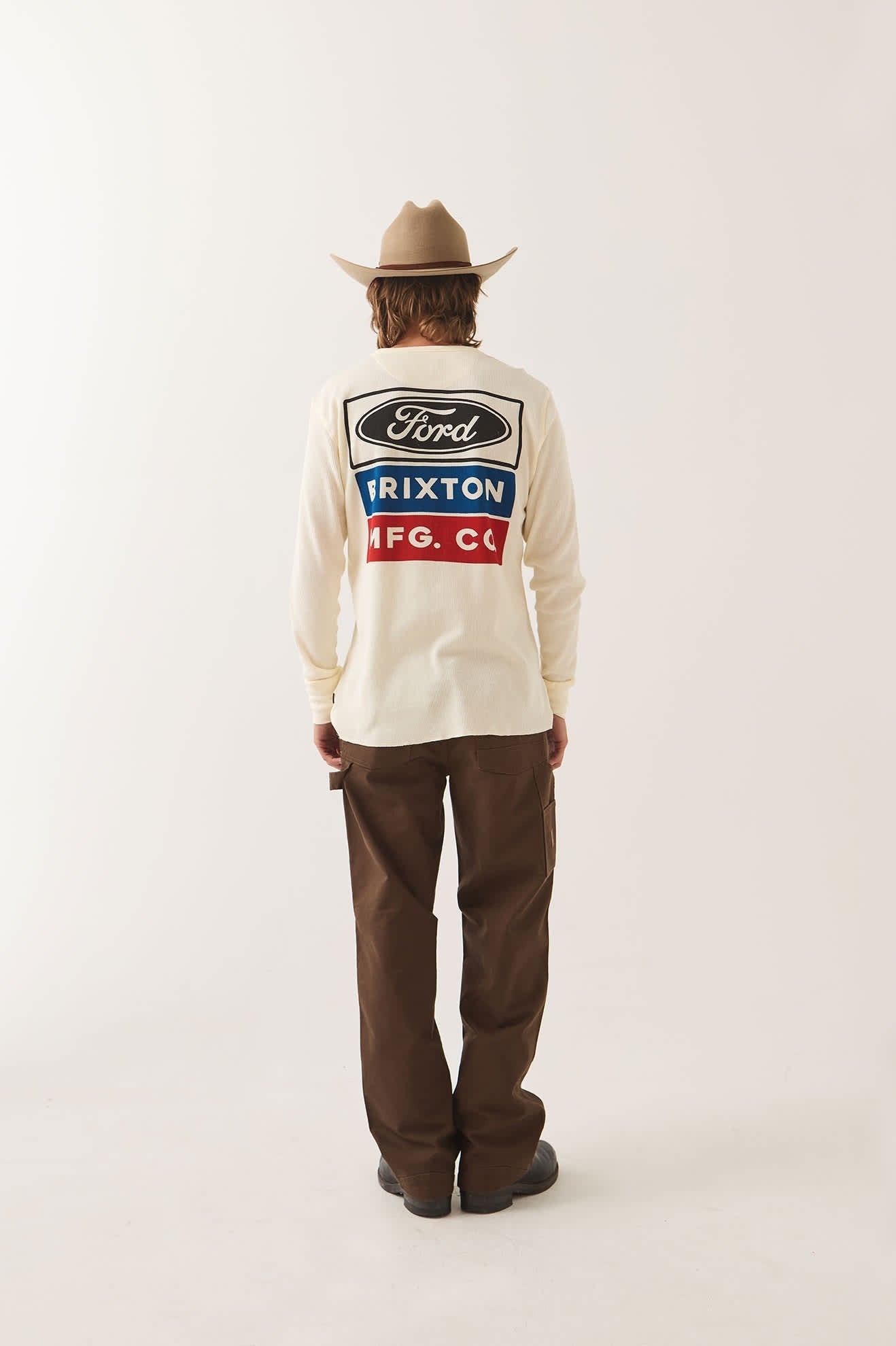Ford Service Dept Waffle T-Shirt - Wimbledon White