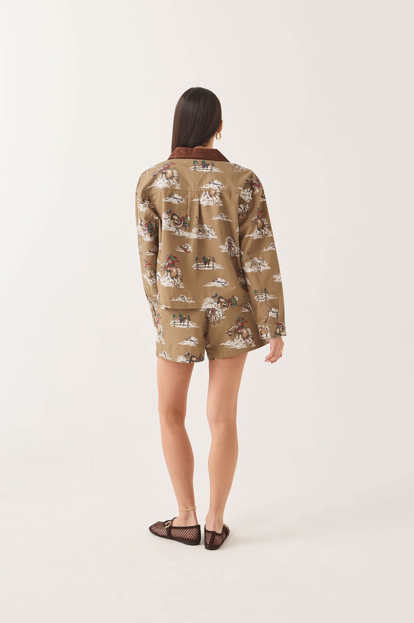 Utopia Overshirt - Mid Century Cowboy Print