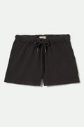 Carefree Organic Garment Dyed Lounge Short - Black