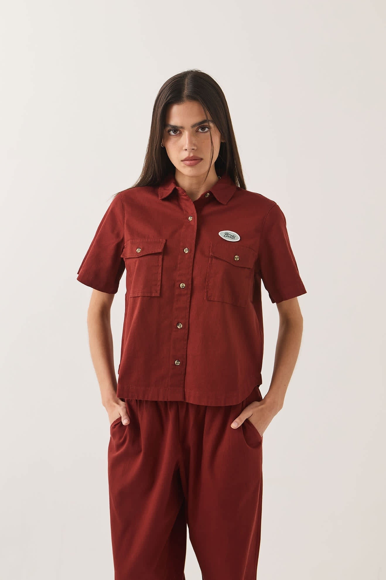 Mechanics Women's Shirt - Dark Brick