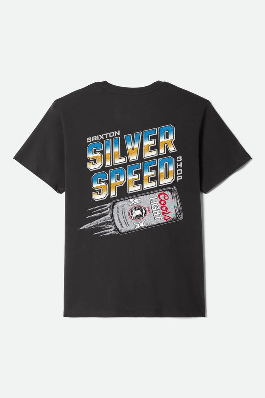 Coors Light Silver Speed S/S Standard T-Shirt - Black