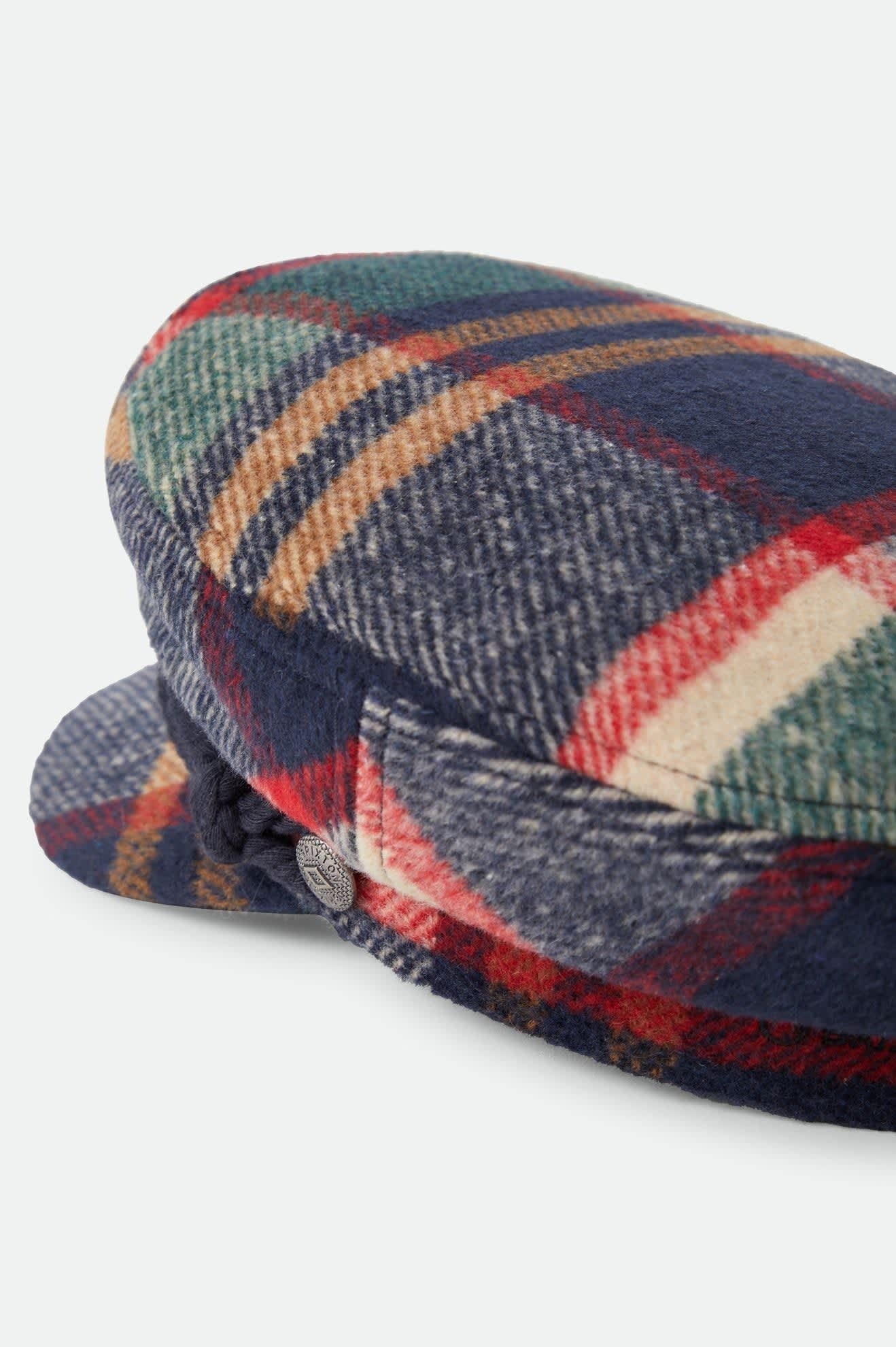 Fiddler Fisherman Cap - Navy/Green/Red/Cream