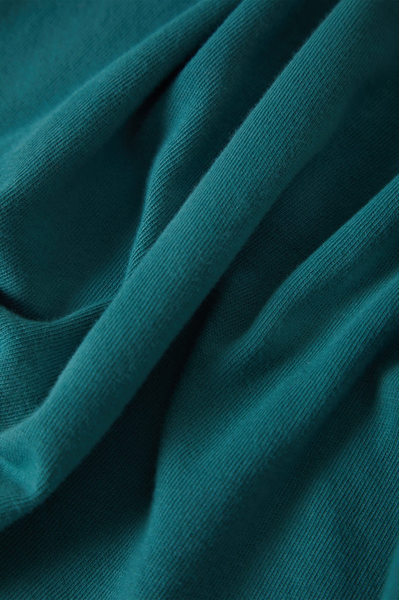 Carefree Organic Garment Dye Perfect T-Shirt - Washed Mediterranean Teal