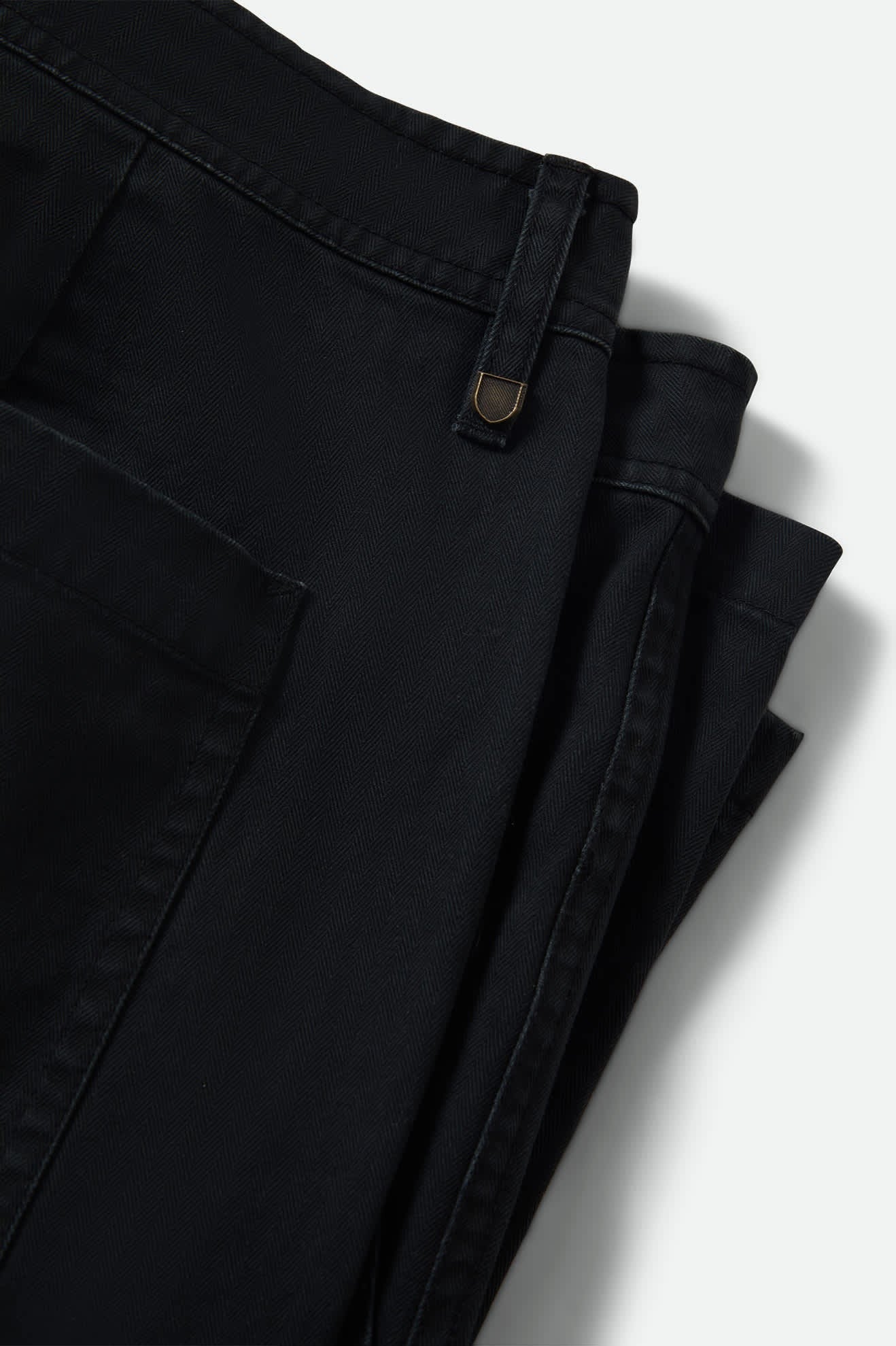 Surplus Vintage Wash Herringbone Short - Washed Black