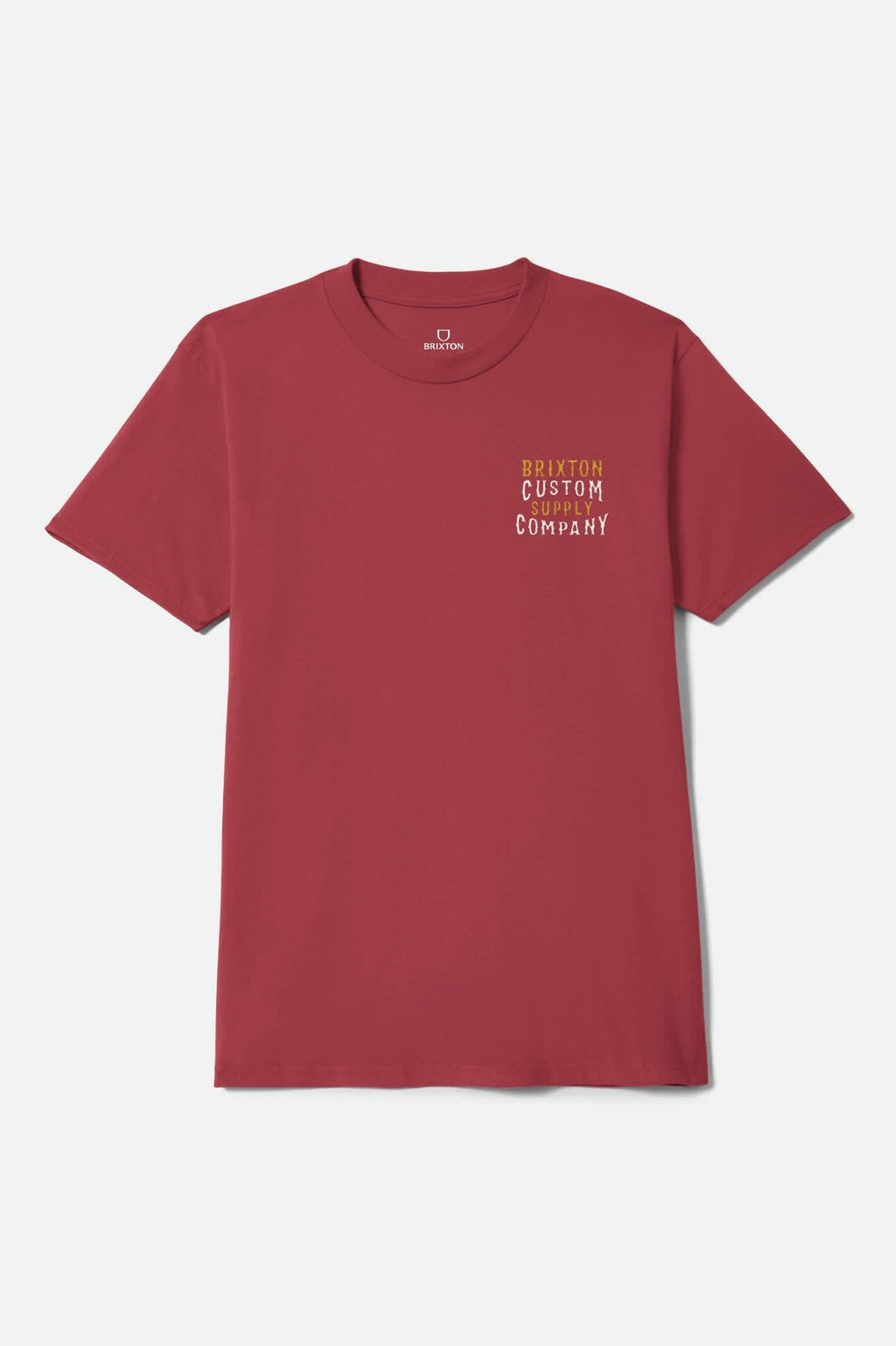 Wheaton Short Sleeve T-Shirt - Robust Red Worn Wash