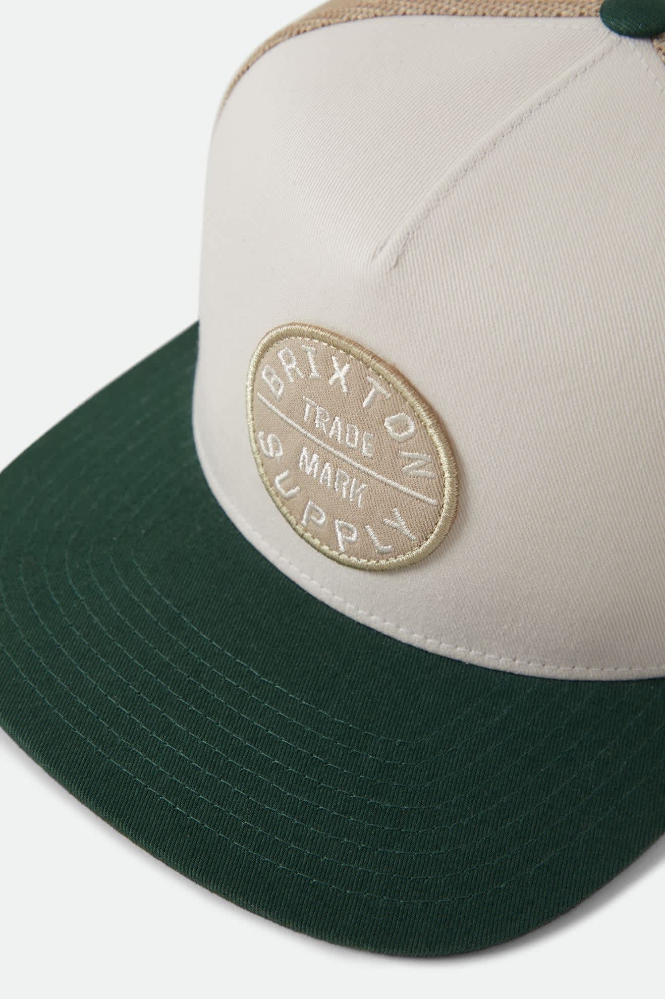 Oath Trucker Hat - Off White/Primal Green/Sand