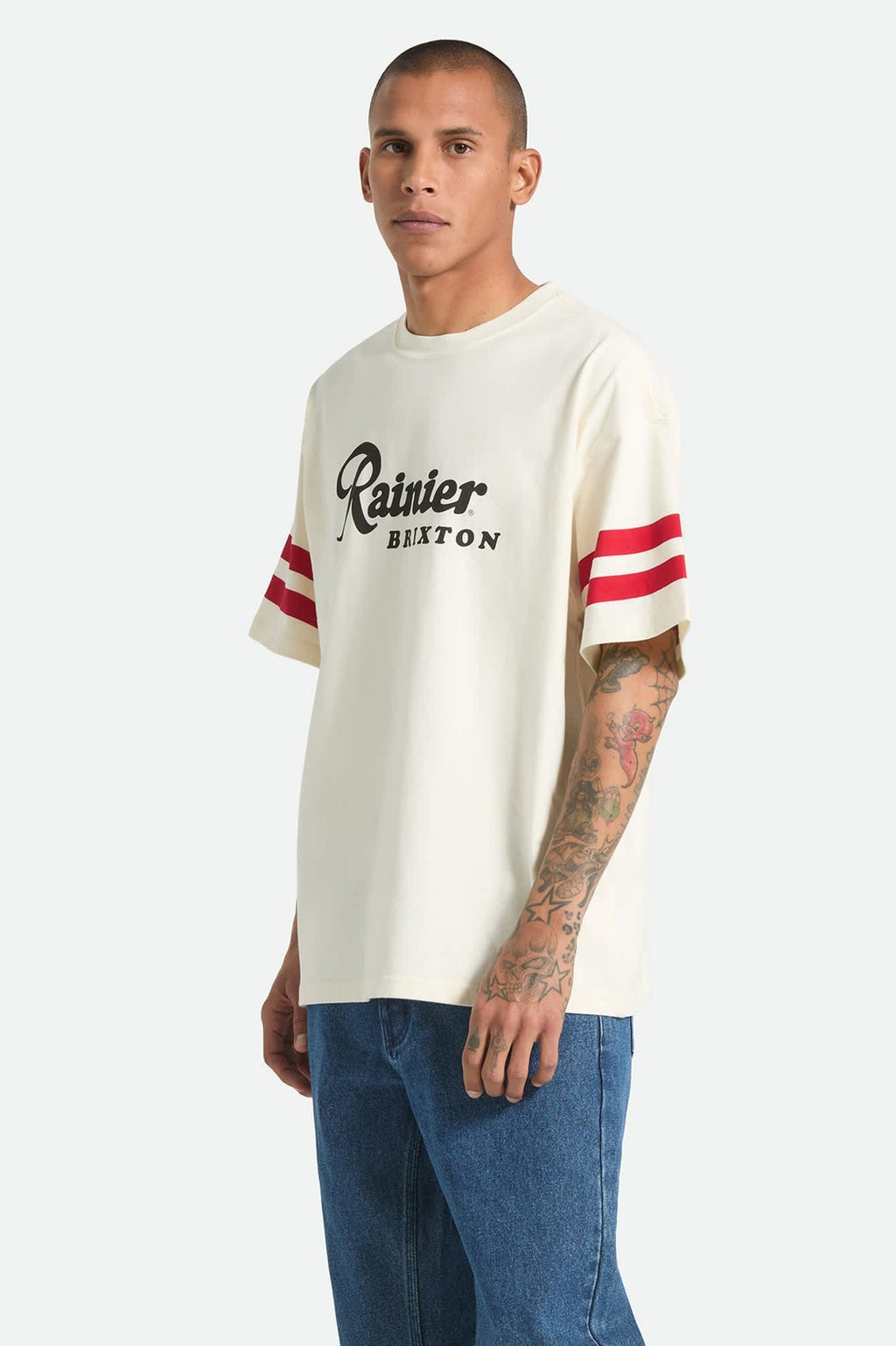 Rainier 1878 Short Sleeve Oversized T-Shirt - Natural