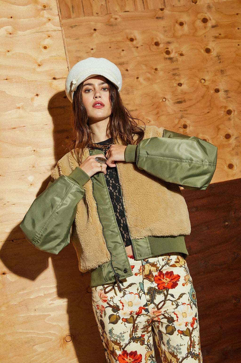 Sherpa Surplus Bomber Jacket - Olive Surplus