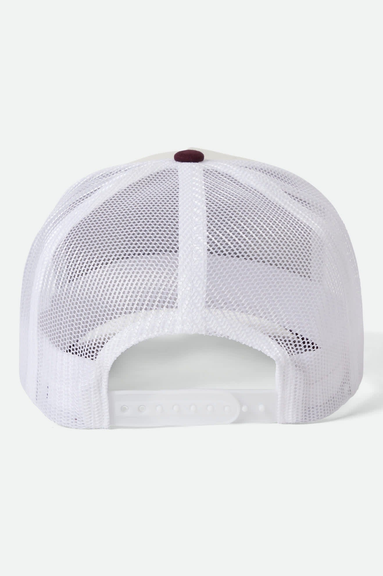Genuine Quality Netplus Trucker Hat - Off White/Port