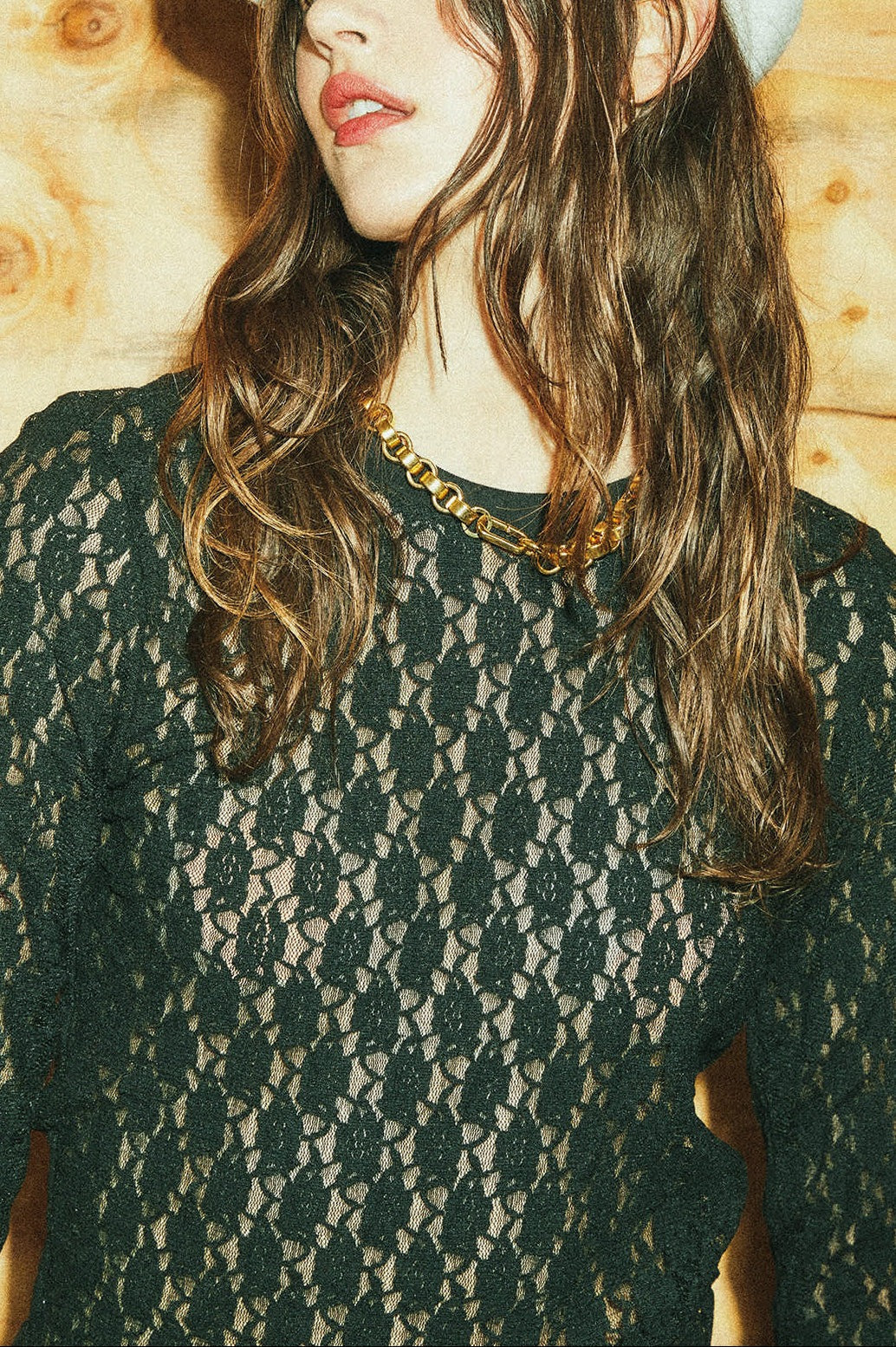 Dolly Slim L/S Knit T-Shirt - Black