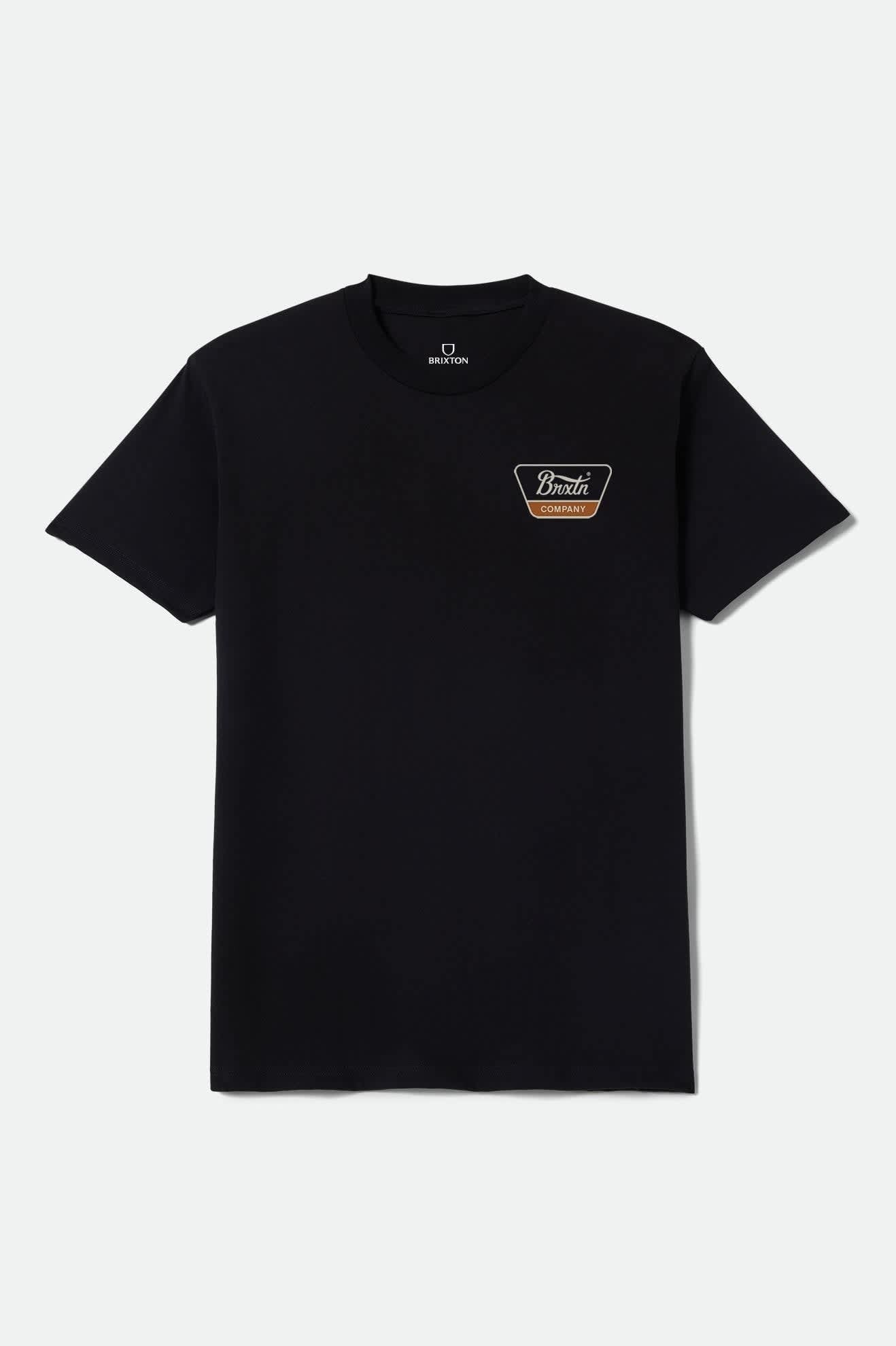 Linwood Short Sleeve Standard T-Shirt - Black/Stone/Rust