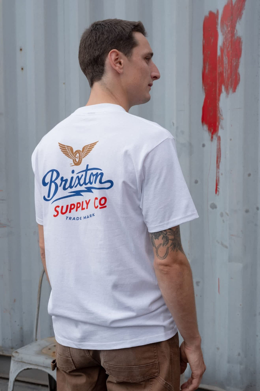 Wing And Wheel Supply Short Sleeve Standard T-Shirt - White