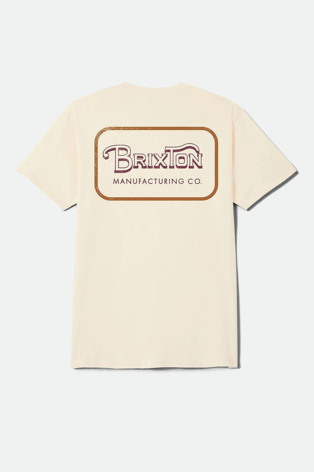 Grade Standard T-Shirt - Cream/Burgundy/Rust