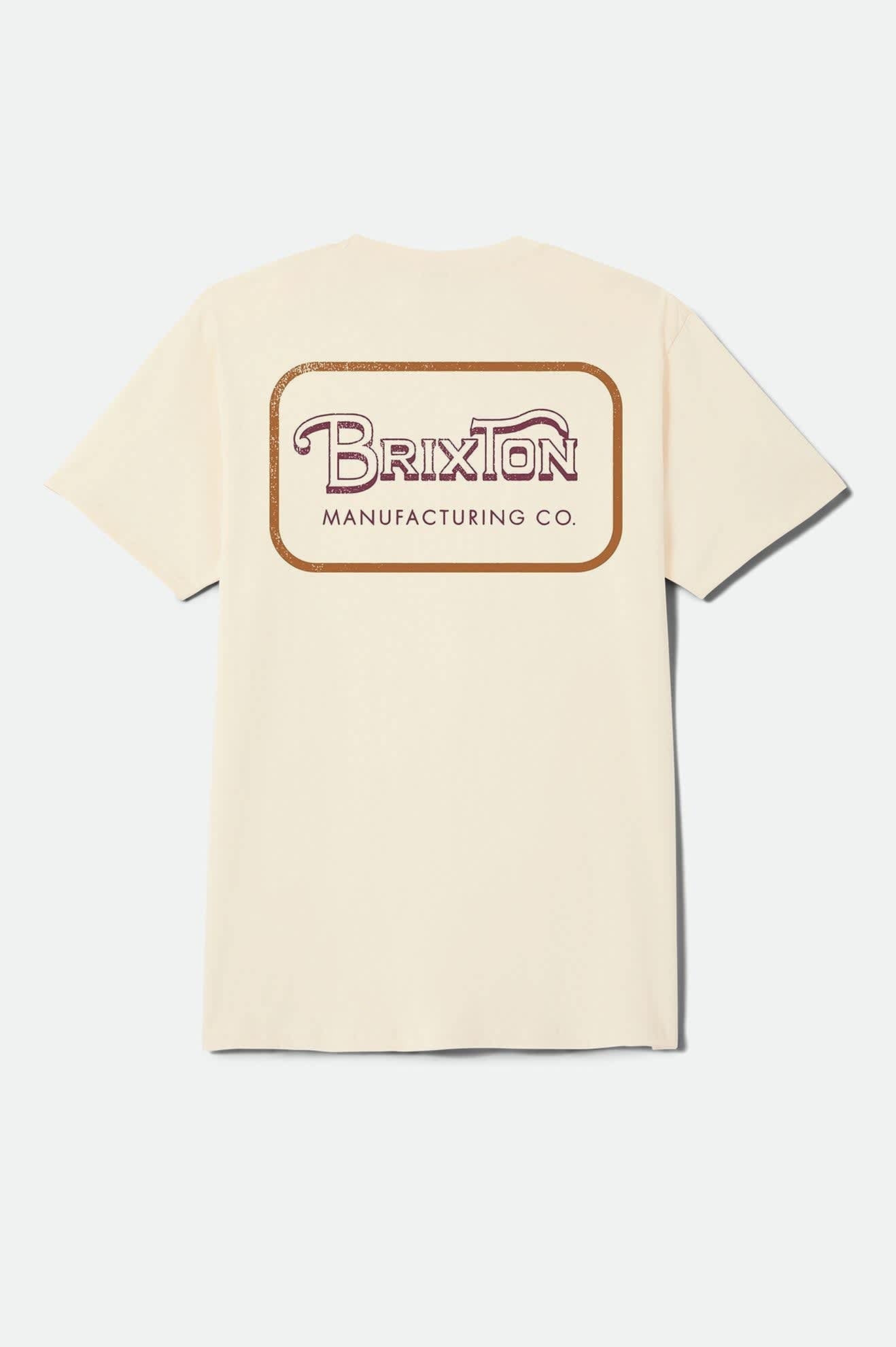 Grade Standard T-Shirt - Cream/Burgundy/Rust