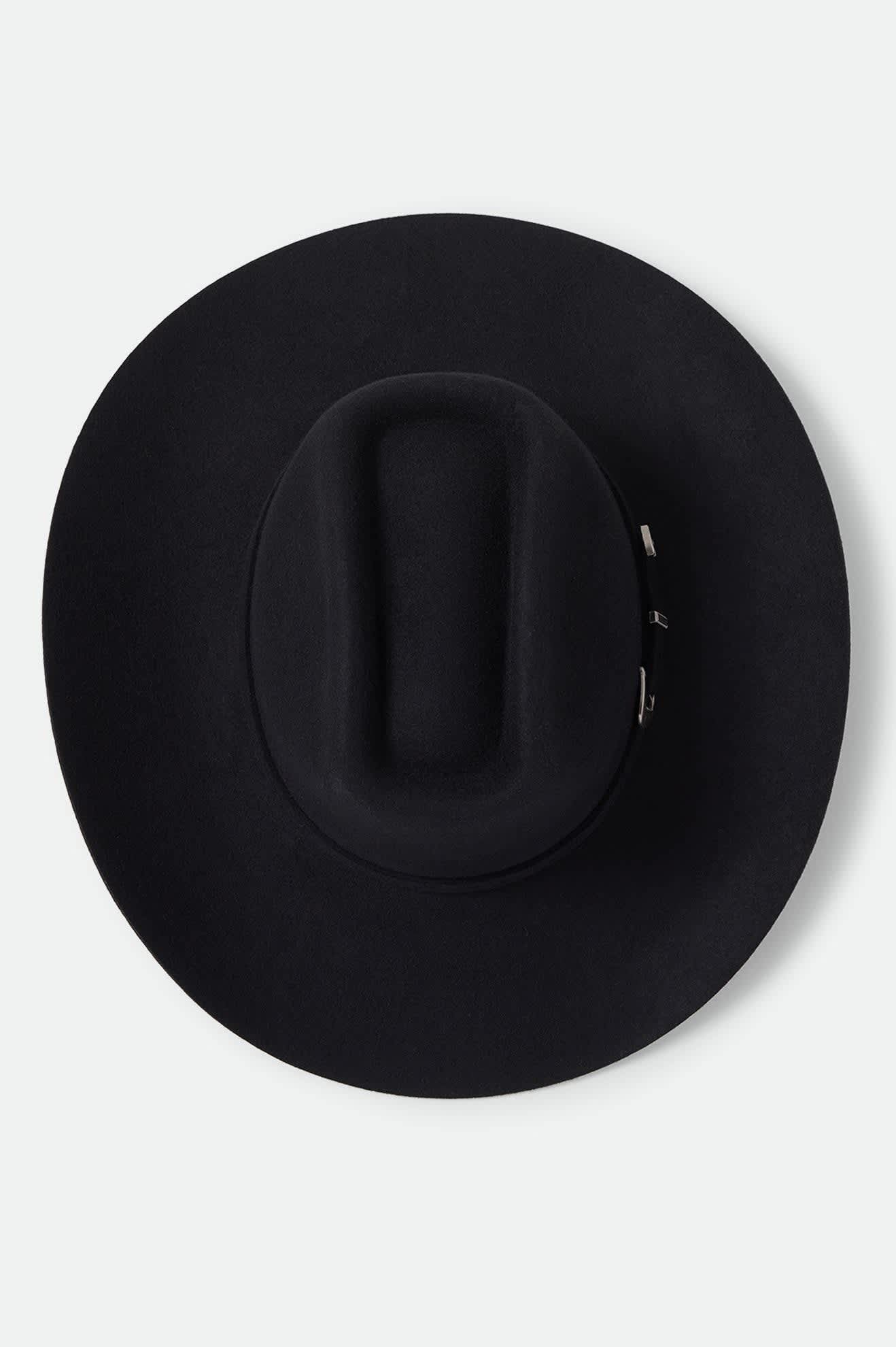 Prescott Brick Top Cowboy Hat - Black
