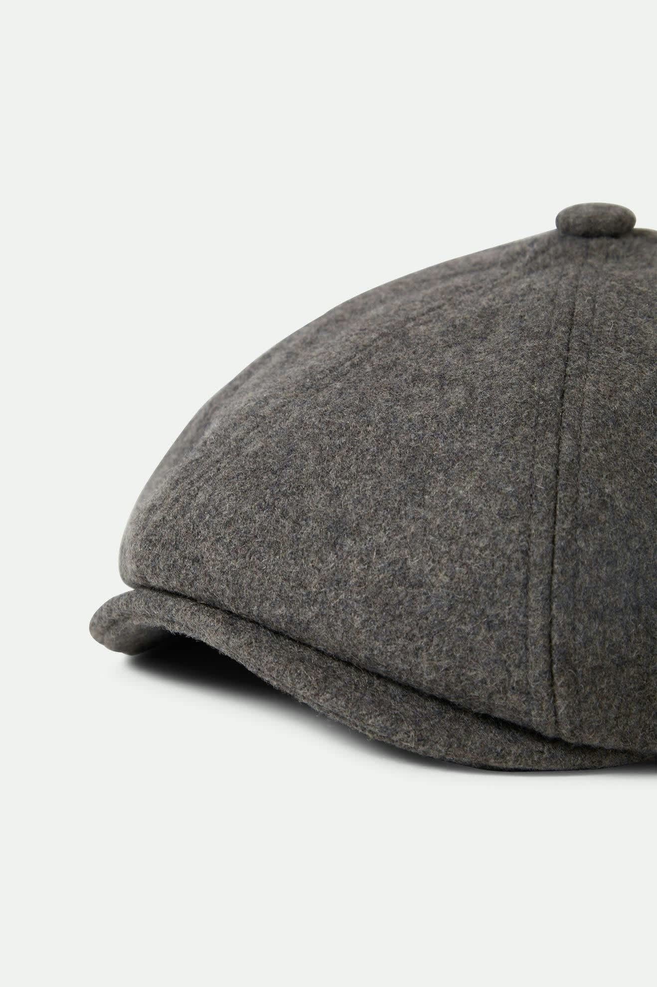 Brood Flannel Snap Cap - Dark Heather Grey/Washed Navy