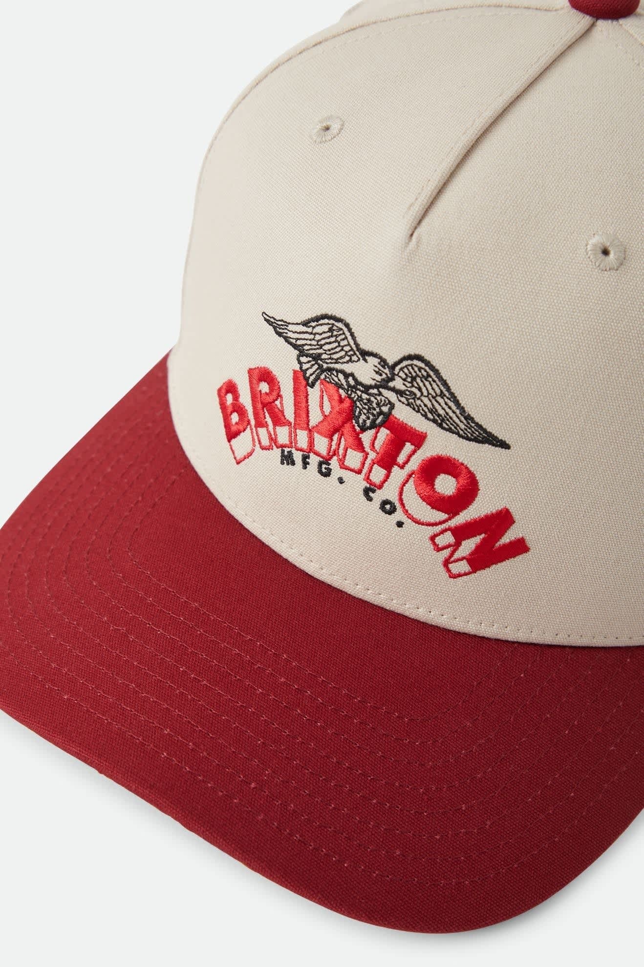 Brixton Banner Snapback - Whitecap/Dark Brick