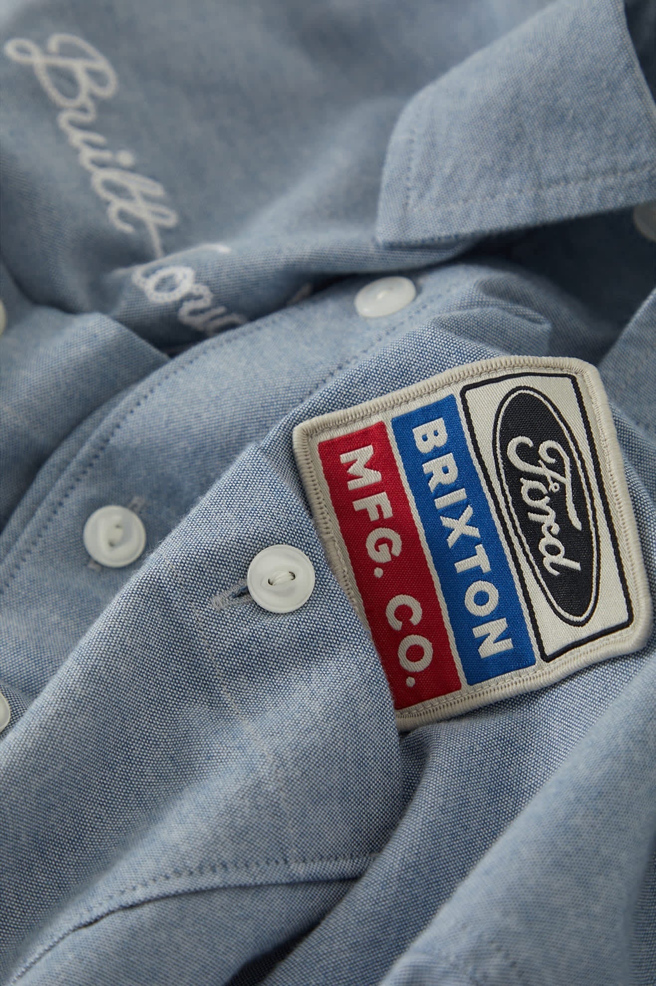 Ford Service Dept Workshirt - Blue Chambray