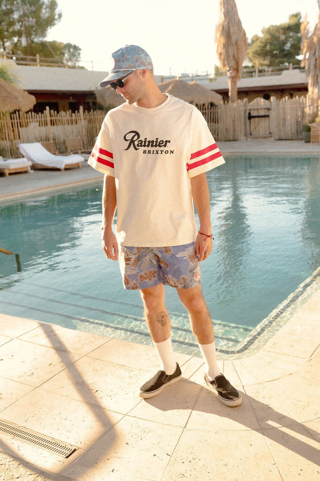 Rainier 1878 Short Sleeve Oversized T-Shirt - Natural