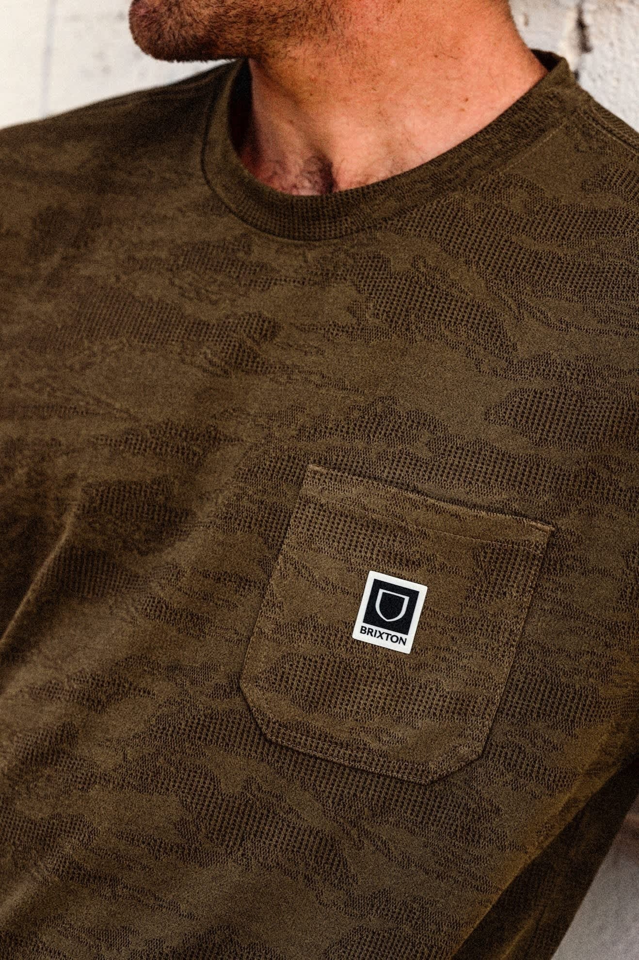 Journey Short Sleeve Pocket T-Shirt - Olive Tiger Camo
