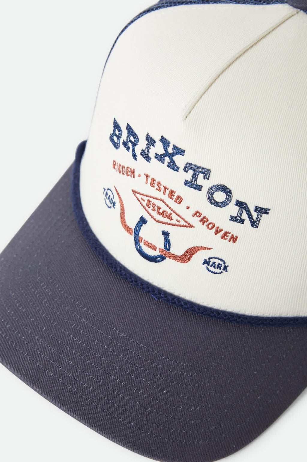 Beekman Netplus Trucker Hat - Off White/Navy