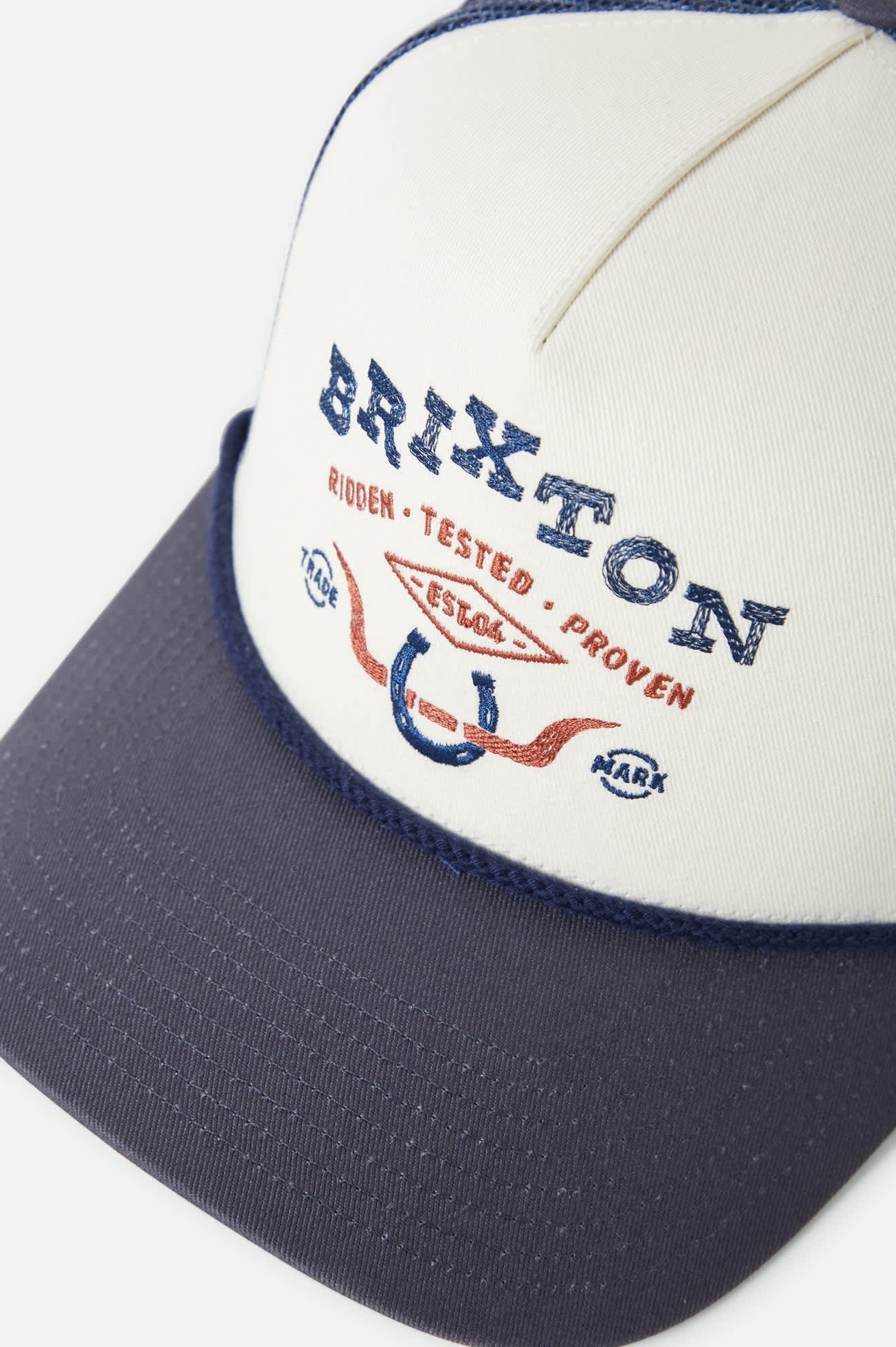 Beekman Netplus Trucker Hat - Off White/Navy
