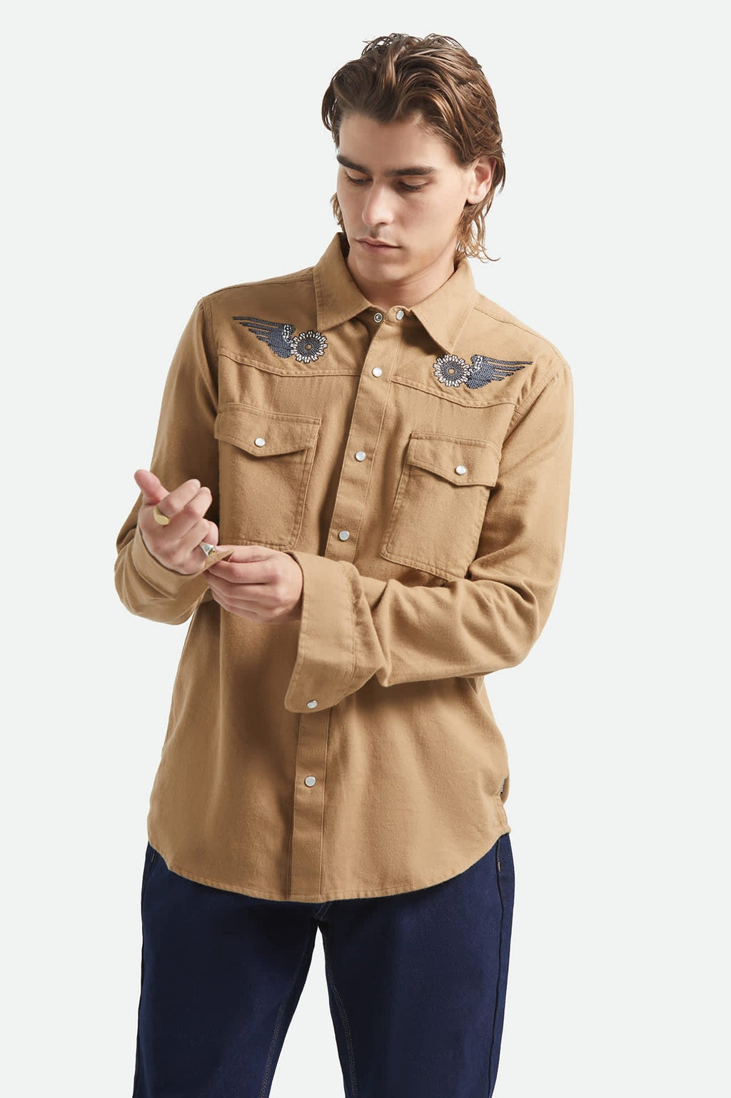 Waylon Lightweight Overshirt - Khaki