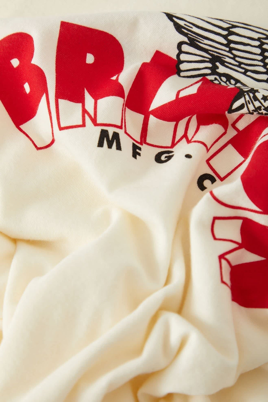 Brixton Banner Slim Crew T-Shirt - Off White