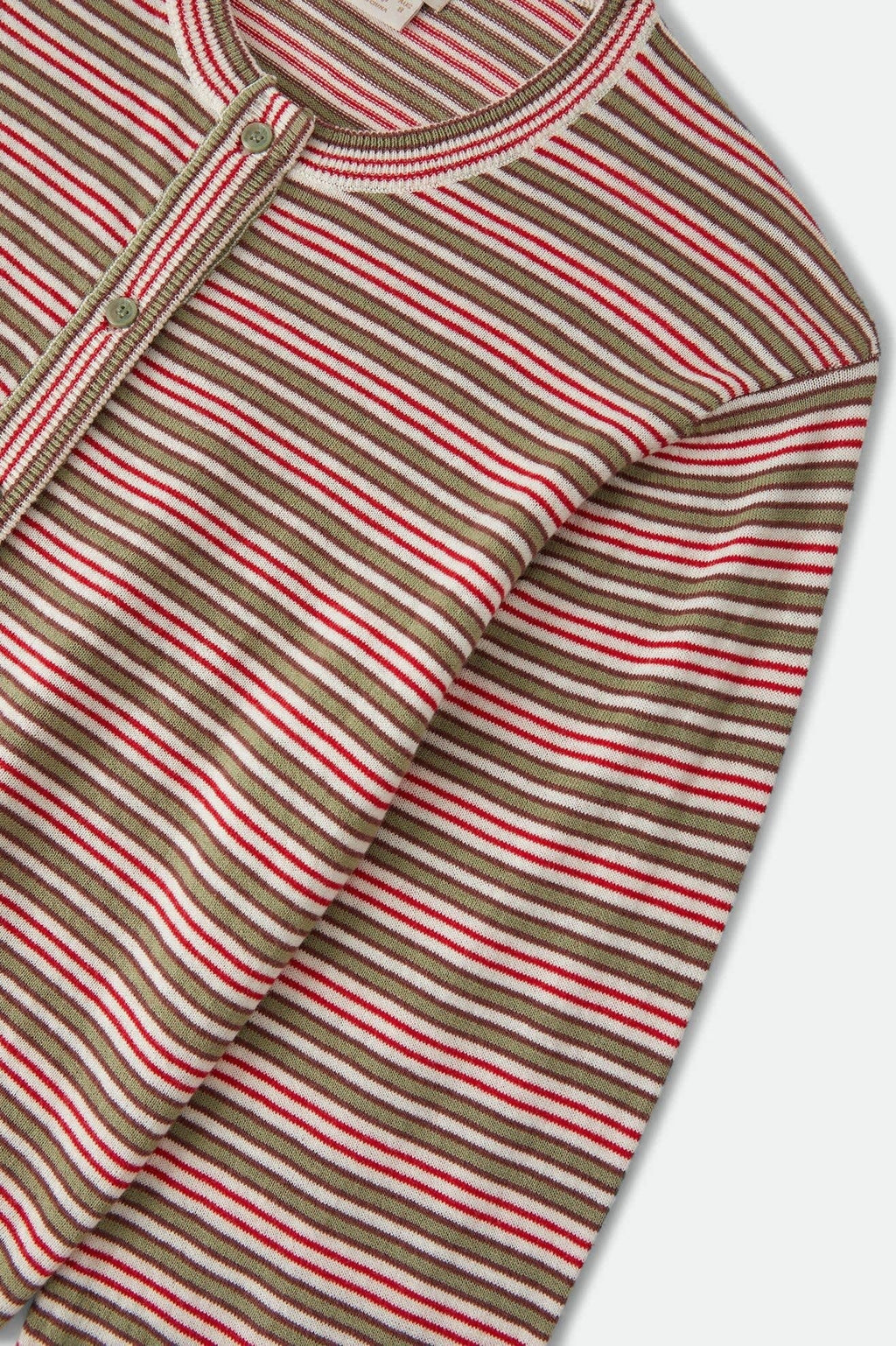 Bixby Lightweight Cardigan - Green Multi Stripe