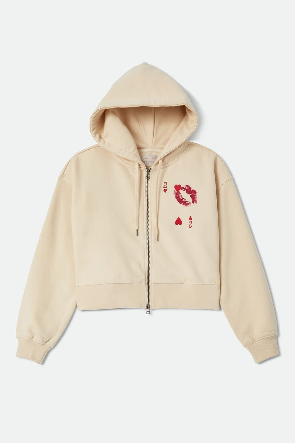 Kissing Hearts Zip Hood - Whitecap