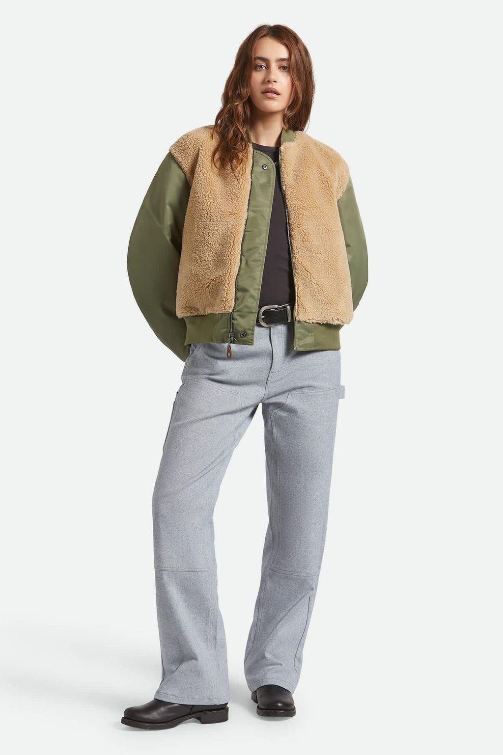 Sherpa Surplus Bomber Jacket - Olive Surplus