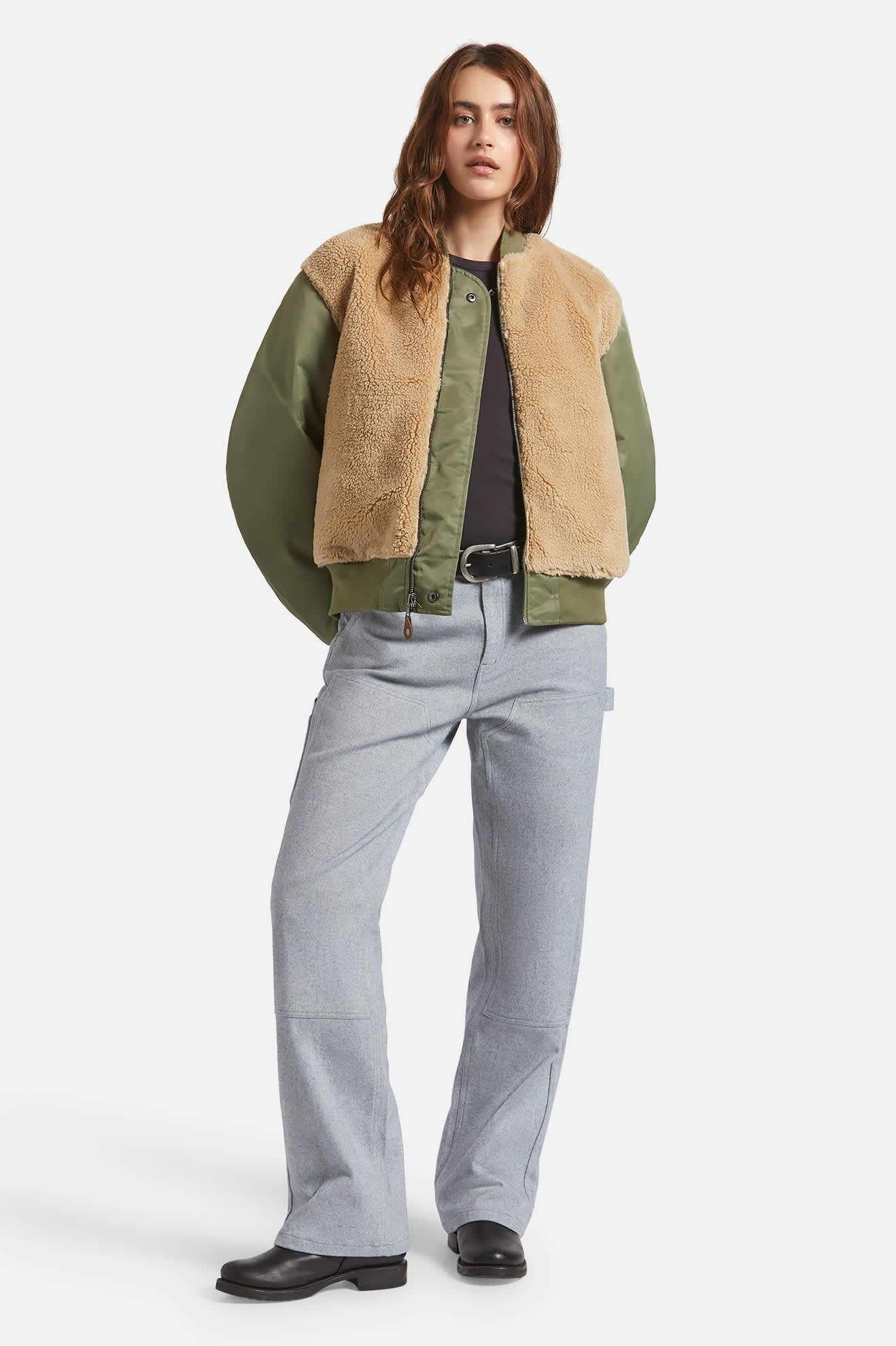 Sherpa Surplus Bomber Jacket - Olive Surplus