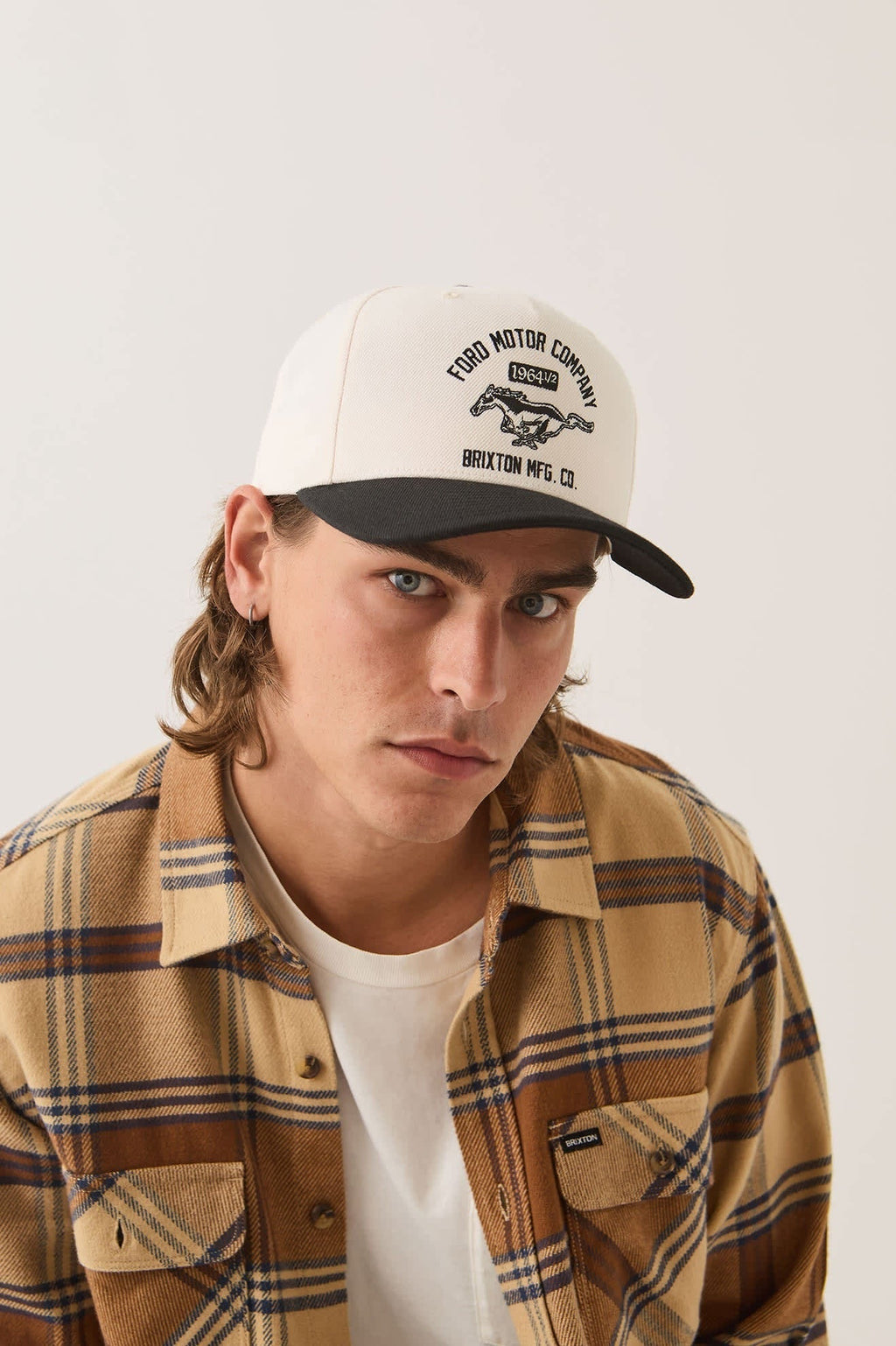 Ford Mustang Snapback - Wimbledone White/Burnt Rubber