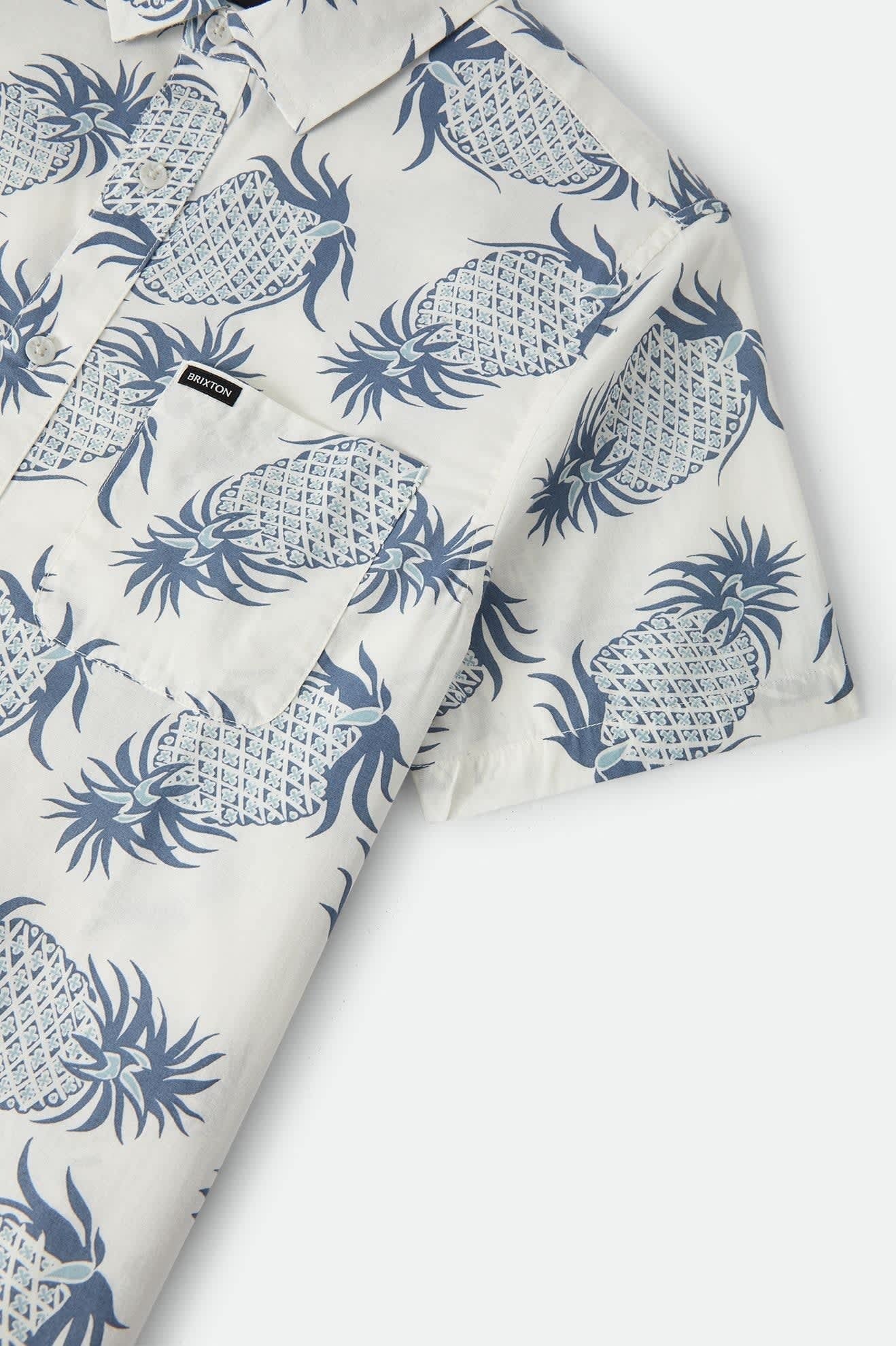 Charter Print Shirt - Off White Pineapple