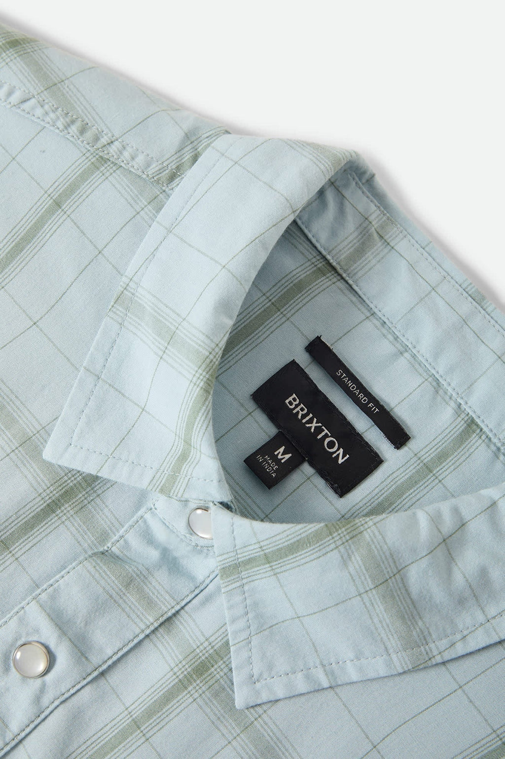 The Breezy Wayne Short Sleeve Shirt - Seafoam Plaid