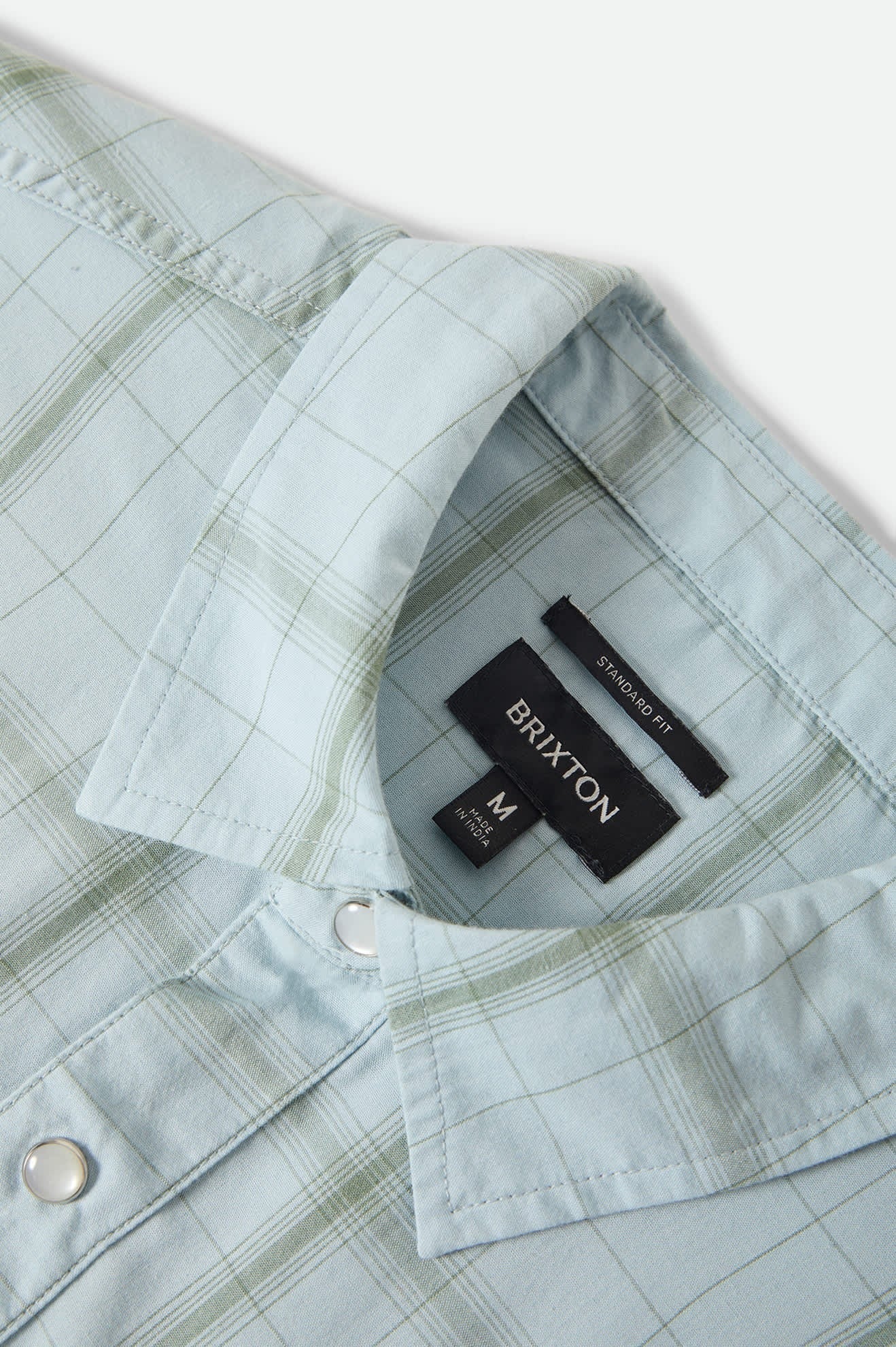 The Breezy Wayne Short Sleeve Shirt - Seafoam Plaid