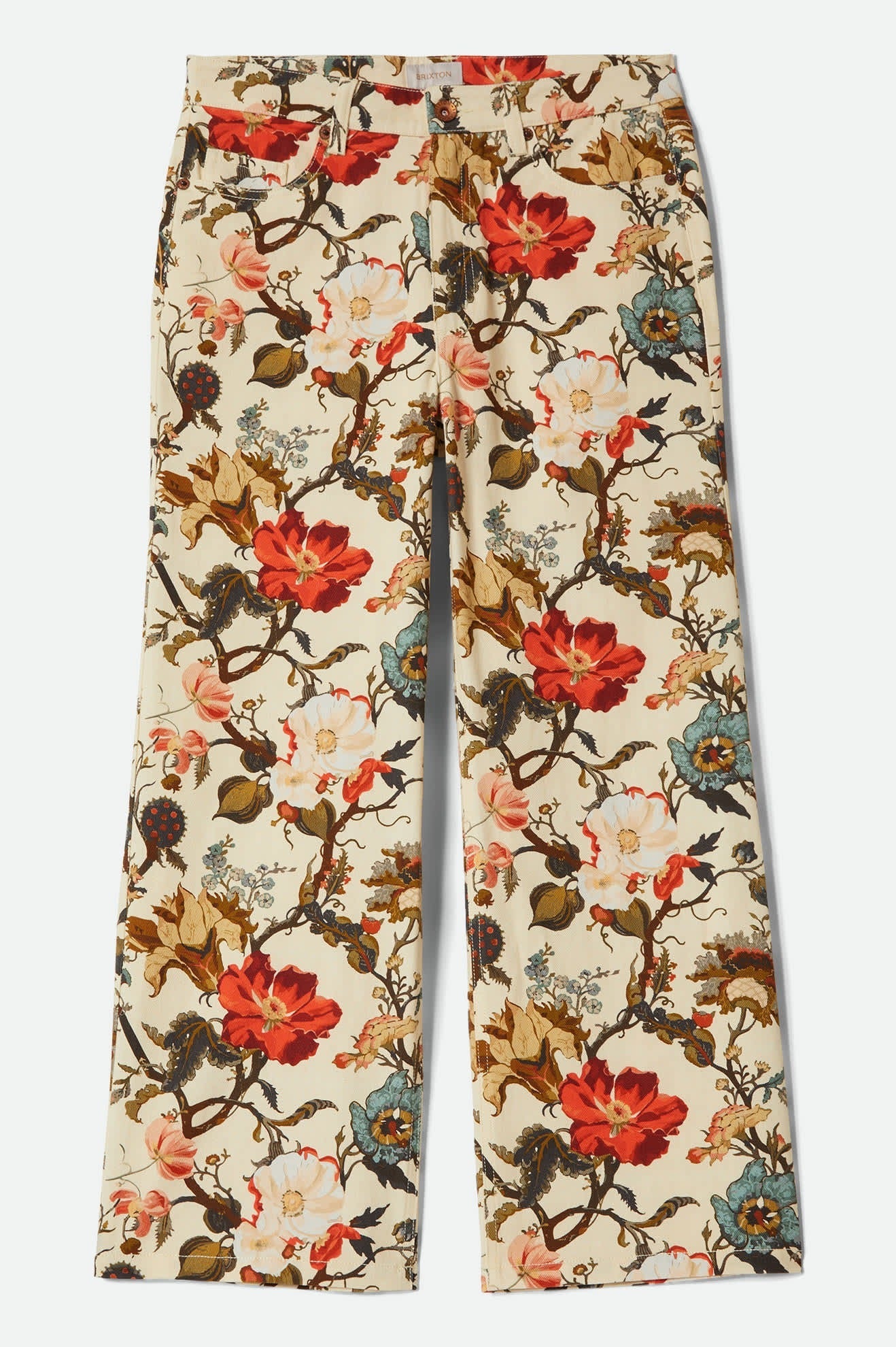 Margo Cropped 5-Pocket Pant - Botanical Floral