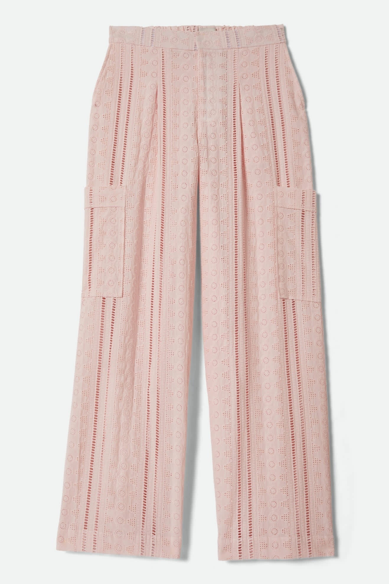 The Mercer Wide Leg Trouser Pant - Chalk Pink
