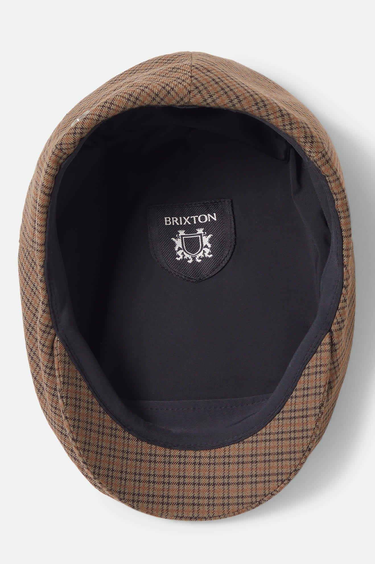 Hooligan Lightweight Flat Cap - Grey/Brown/Gold