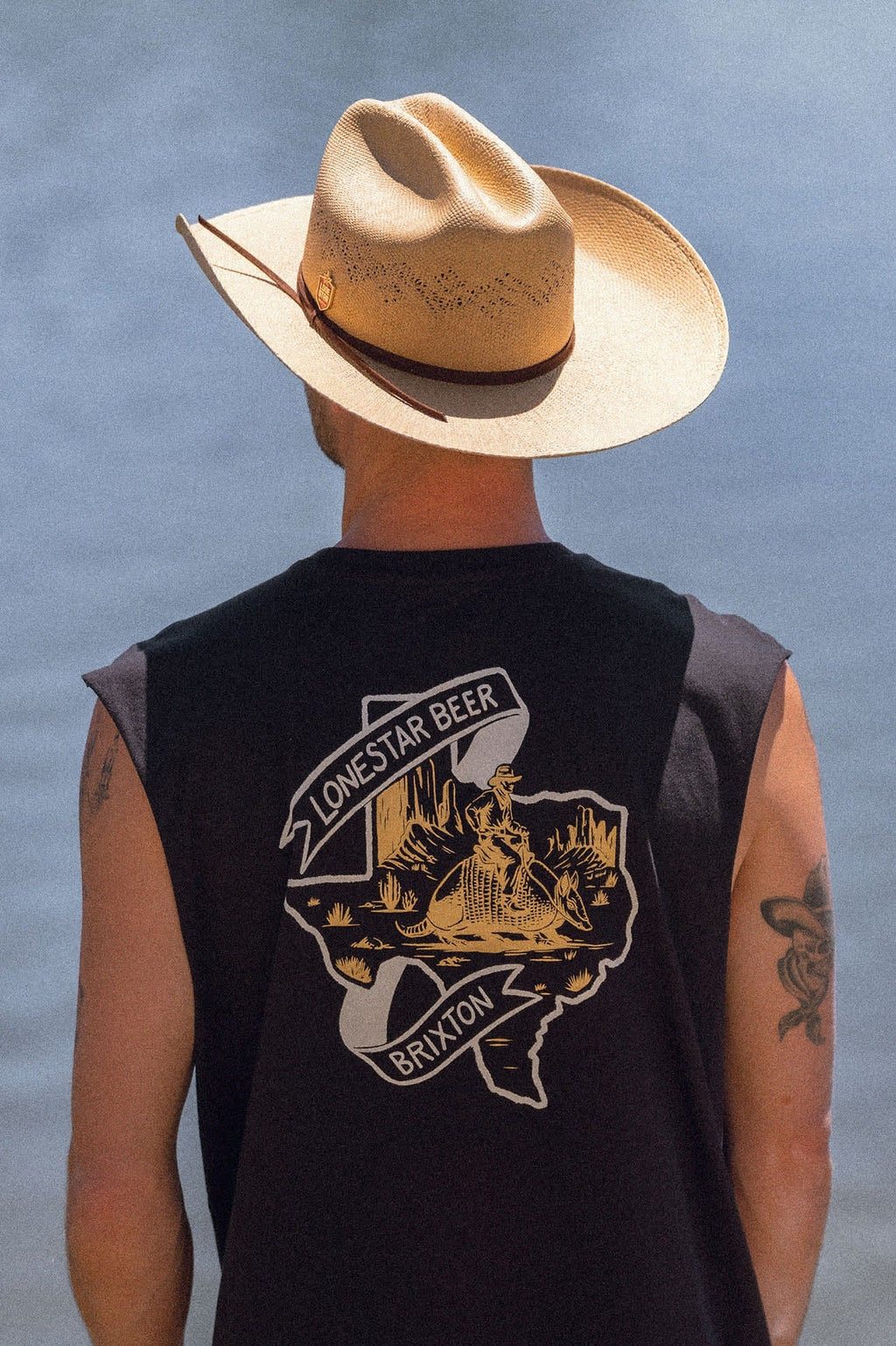 Lone Star Straw Cowboy Hat - Texas Gold
